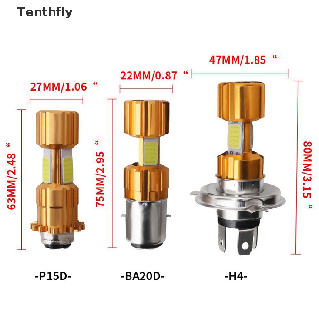 Đèn Pha LED H6 H4 BA20D T9 Hi Cho Xe Mô Tô Mới