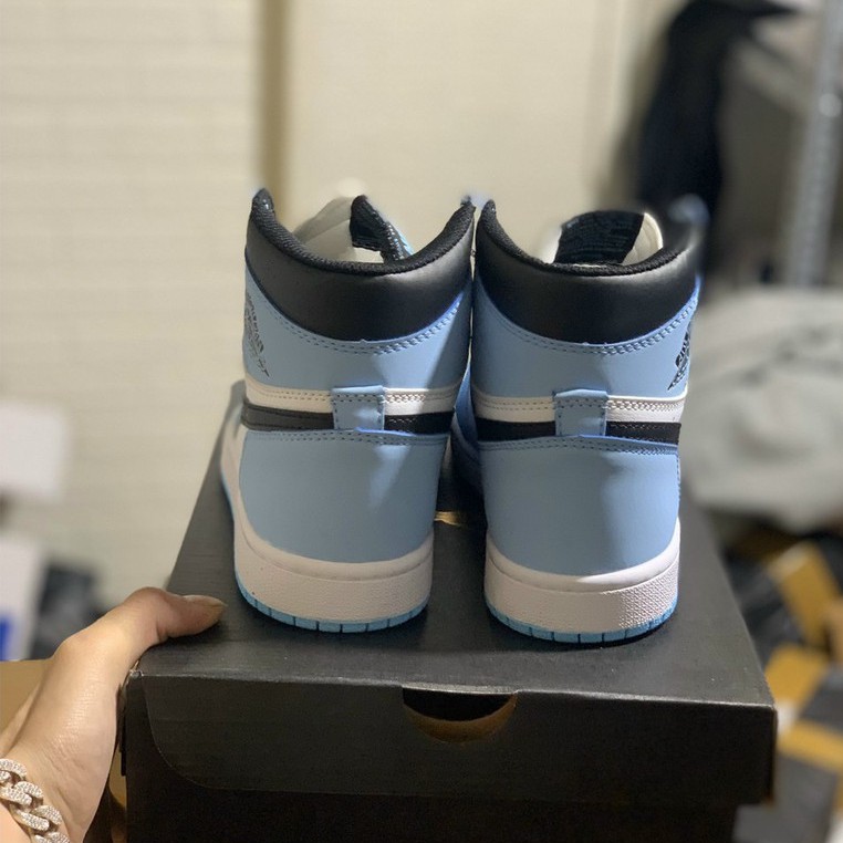 Giày Thể Thao Jordan 1 High University Blue, Giày Thể Thao Air Jordan Xanh Móc Đen, Giày JD1 Cổ Cao Cao Nam Nữ Hot 2021