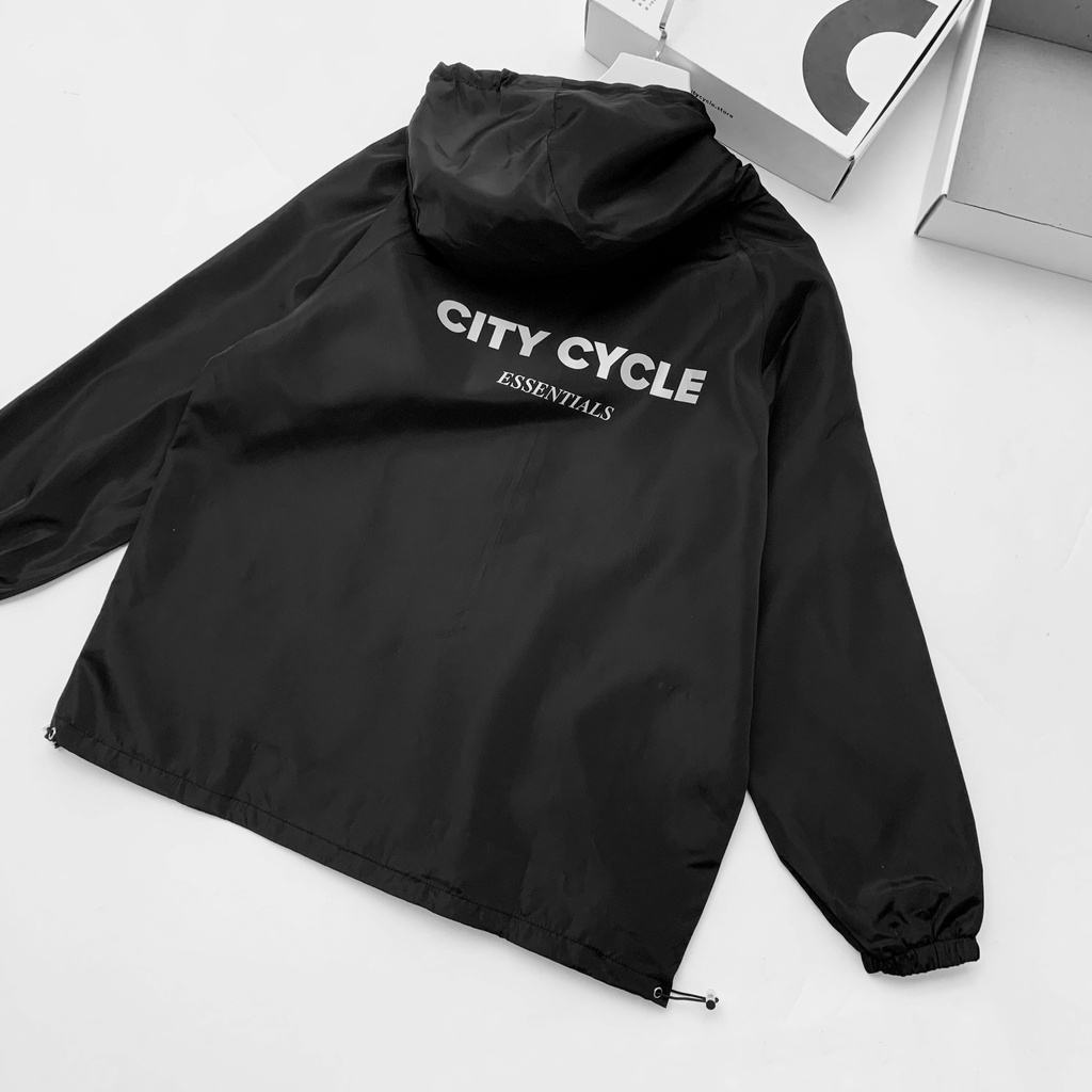 Áo khoác essentials phản quang City Cycle - Áo khoác gió dù unisex form rộng hàng Local Brand
