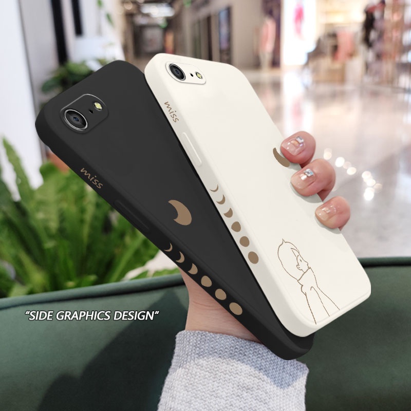 Ốp Điện Thoại Silicon Họa Tiết Mặt Trăng Twilight Miss Cho IPhone 8 7 6 6S Plus SE 2020