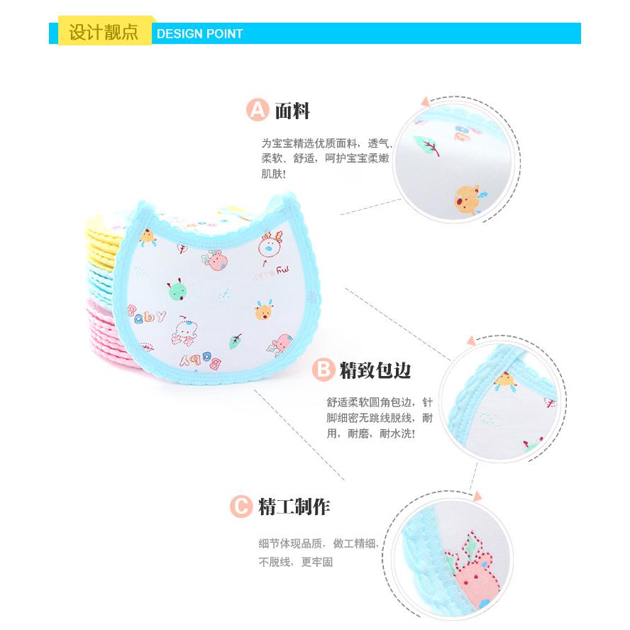 Yếm cotton dễ thương cho bé