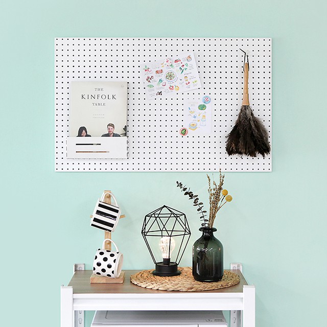 Bảng pegboard bằng kim loại hít tường cao cấp ( L )