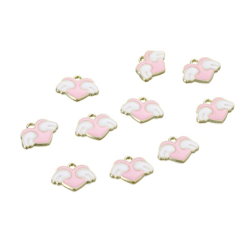 Set 10 Mặt Vòng cổ Hình Đôi Cánh Thiên Thần Nhiều Màu Sắc