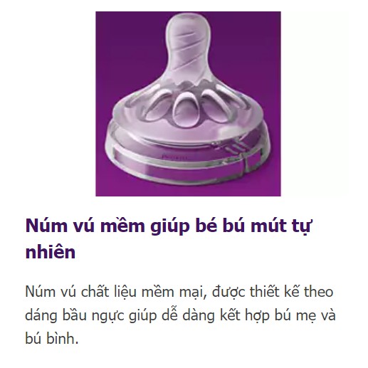 [CHÍNH HÃNG] Bình Sữa Philips Avent Nature Cổ Rộng Cho Bé 125ml/260ml/330ml