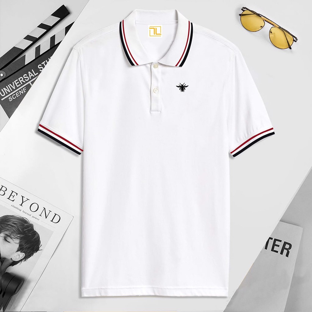 Áo polo nam chất liệu cotton co giãn 4 chiều, dày dặn, thấm hút mồ hôi, mặc vô cùng thoải mái | BigBuy360 - bigbuy360.vn