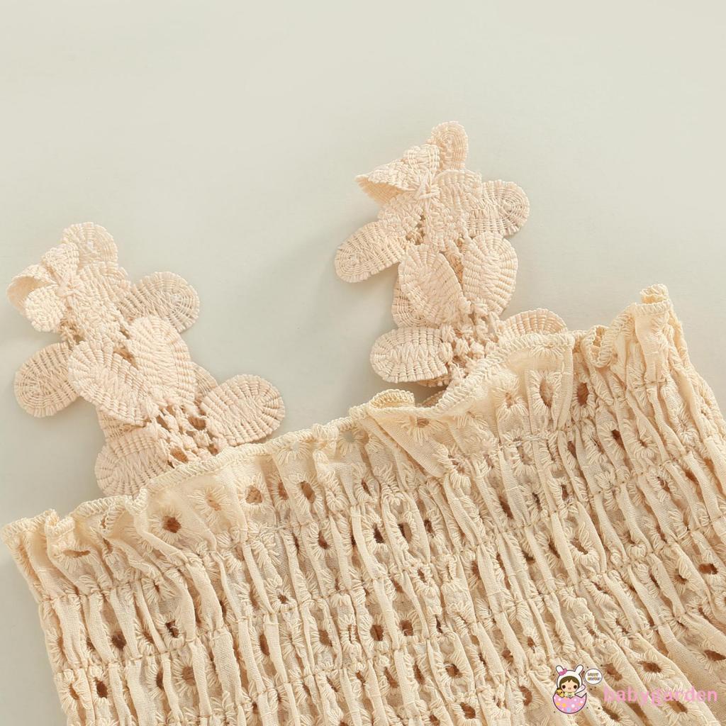 Bộ Áo + Quần Short Xếp Ly Co Giãn Màu Trơn Thời Trang Mùa Hè Cho Bé Gái 0-18 Tháng Tuổi