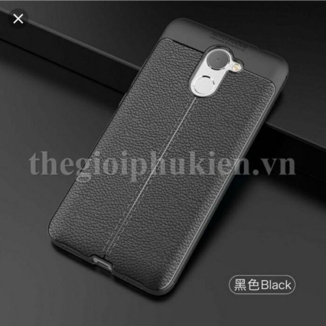 Ốp lưng y7 prime silicon giả da,chống sốc auto Focus