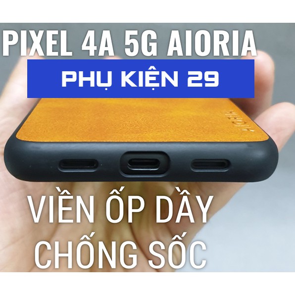 [Google Pixel 4A/4A 5G] Ốp lưng chống sốc lưng da cao cấp Aioria