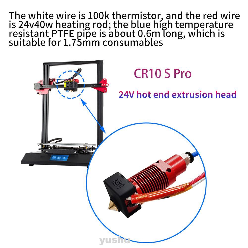 Khối Nhiệt 24v 40w Thay Thế Cho Máy In 3d Creality Cr 10s Pro