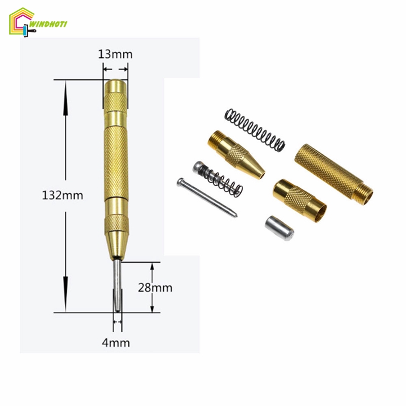 🎉TG Tự động Trung tâm Đấm thép lò xo Tải đánh dấu bắt đầu Lỗ Dụng cụ cầm tay Bộ định vị HSS Độ cứng cao Đấm đục