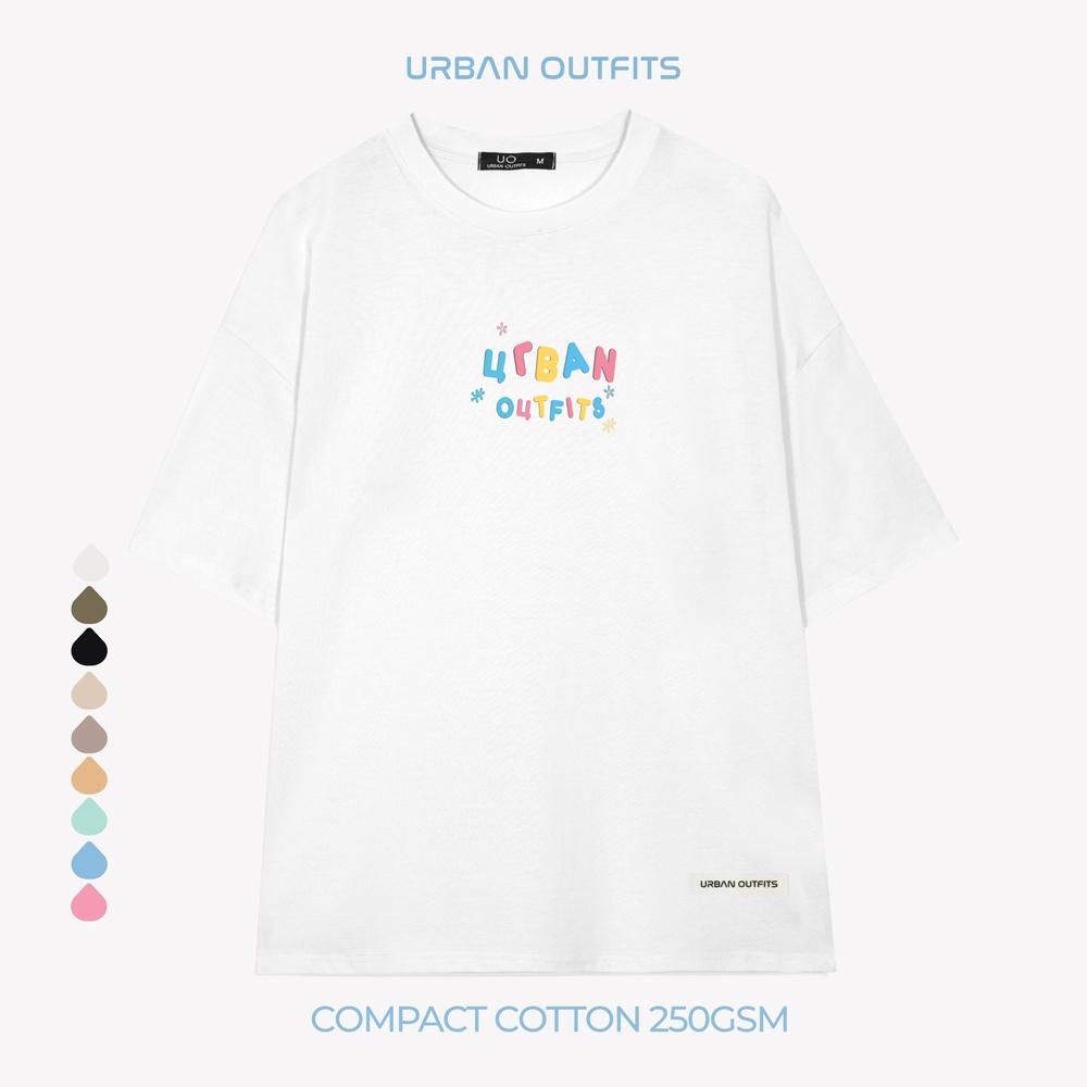 Áo Thun Tay Lỡ Form Rộng URBAN OUTFITS  ATO104 Local Brand In Rainbow ver 2.0 Chất Vải 95% Compact Cotton 250GSM