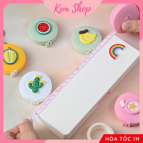 Thước Dây Cuộn Mini Dây Rút Tự Động Hình Cute Dễ Thương - K158