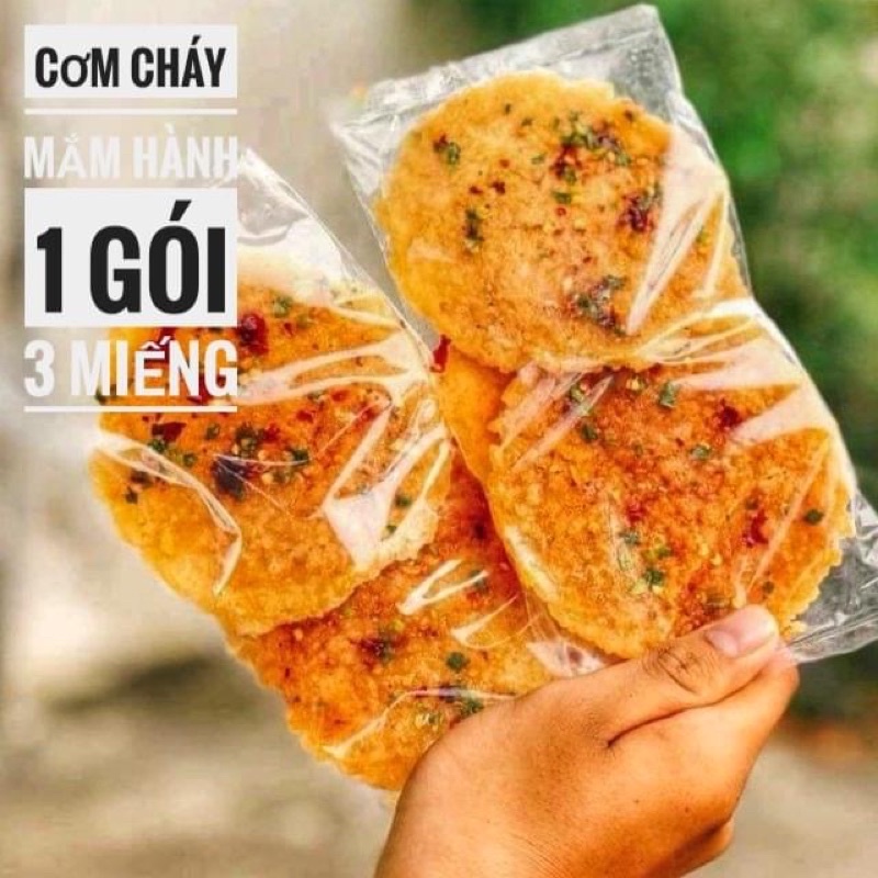 Cơm Cháy Mắm Hành [1 Gói 3 miếng]  [FREE SHIP] TỪ ĐƠN 50K, [Loại Đặc Biệt] Hàng ngon nhà làm