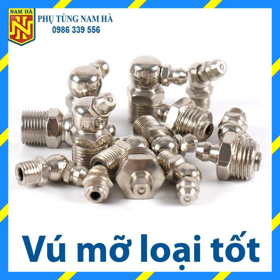 [FreeShip TOÀN QUỐC] (Loại tốt) Vú bơm mỡ bò các loại M6, M8, M10, M12