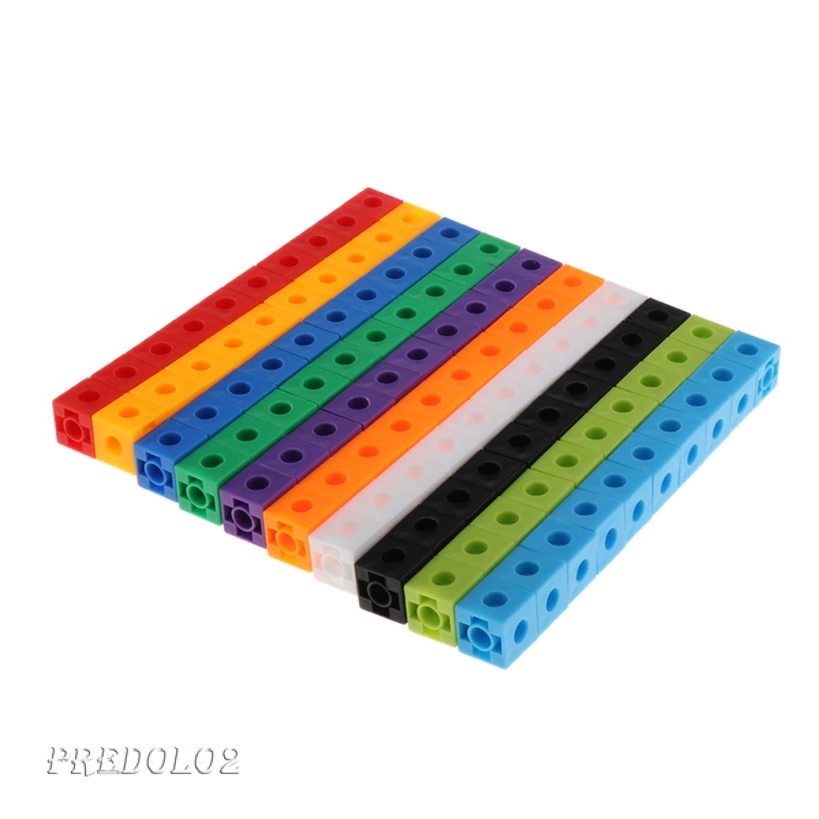  Mathlink Cubes 100pcs Set Early Math Educational 10Colors