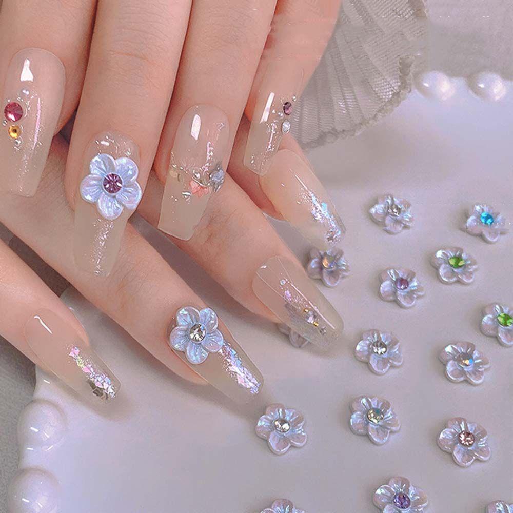 Phụ Kiện Trang Trí Móng Tay Hình Hoa Phong Cách Baroque Dễ Thương