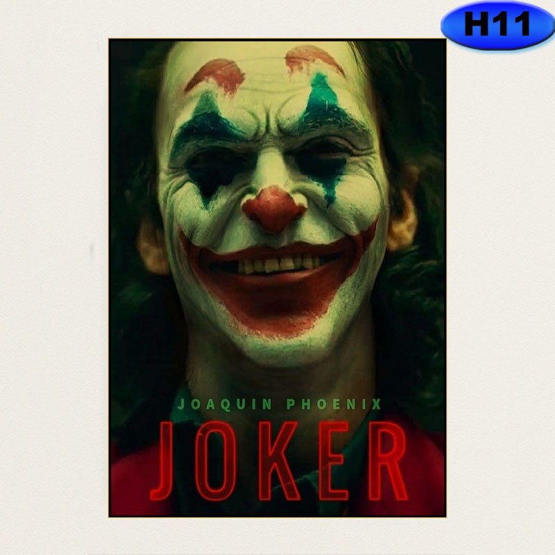 Áp phích dán tường phim Joker cổ điển nghệ thuật trang trí nhà cửa quán bar chất lượng cao 