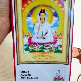 Tranh đính đá phật quan âm