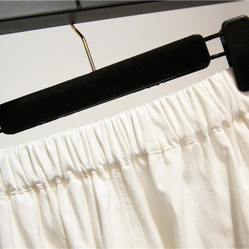 Chân váy cotton màu trơn xếp li lưng thun thời trang cho nữ | BigBuy360 - bigbuy360.vn