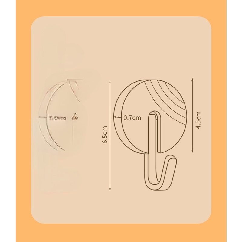 Móc Treo Đồ Gắn Tường Không Cần Khoan Tiện Dụng Cho Nhà Tắm