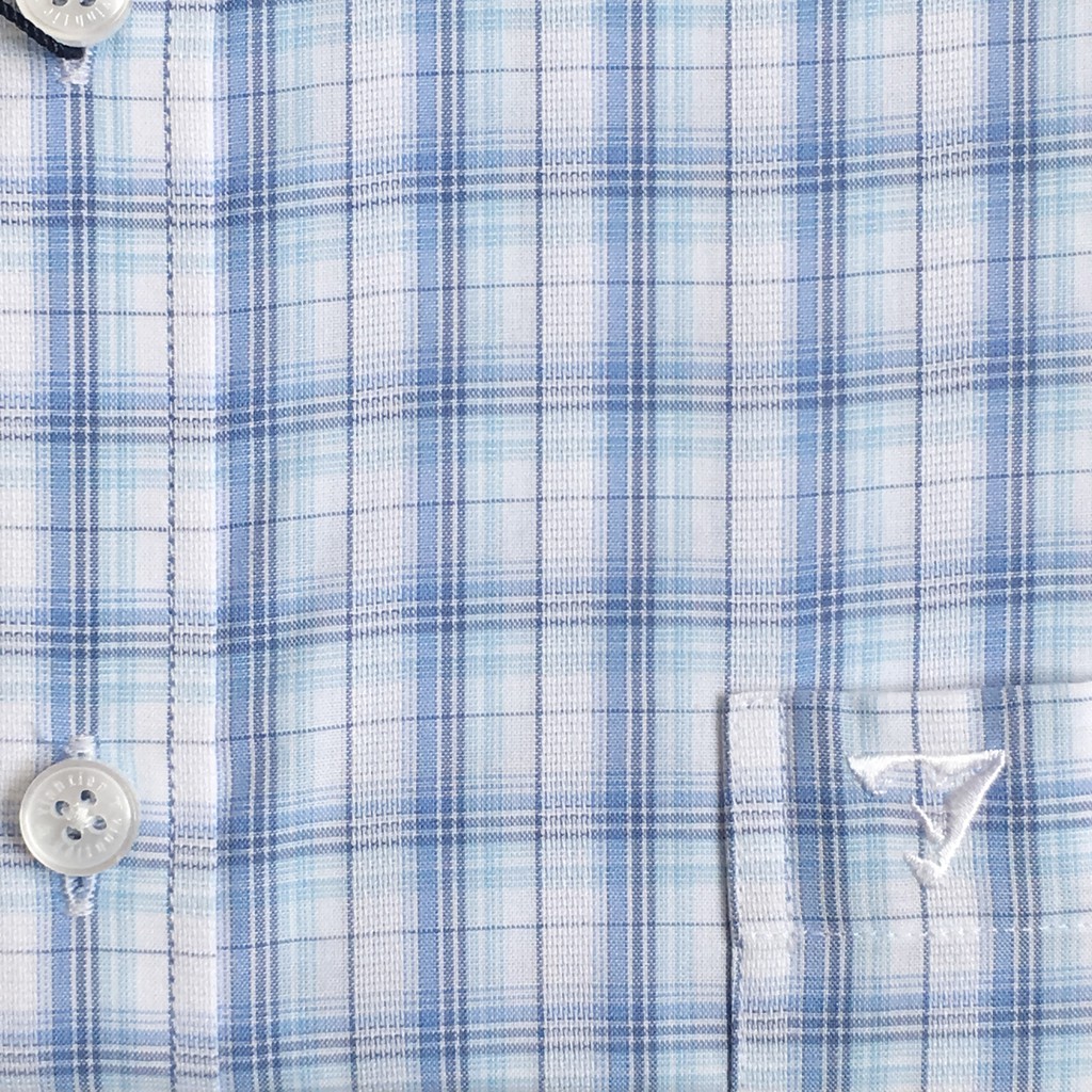 Áo sơ mi nam tay dài vạt bầu Slim Fit Tencel Vĩnh Tiến 290 - G070