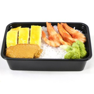 Set 50 Hộp nhựa 550ML vuông Đen Microwave ( Thuận Lợi )