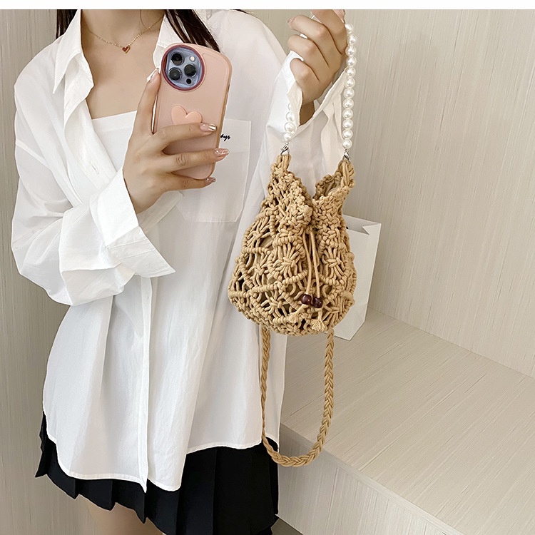 Túi Đeo Vai Đan Lát Thiết Kế Đơn Giản Thời Trang Cho Nữ