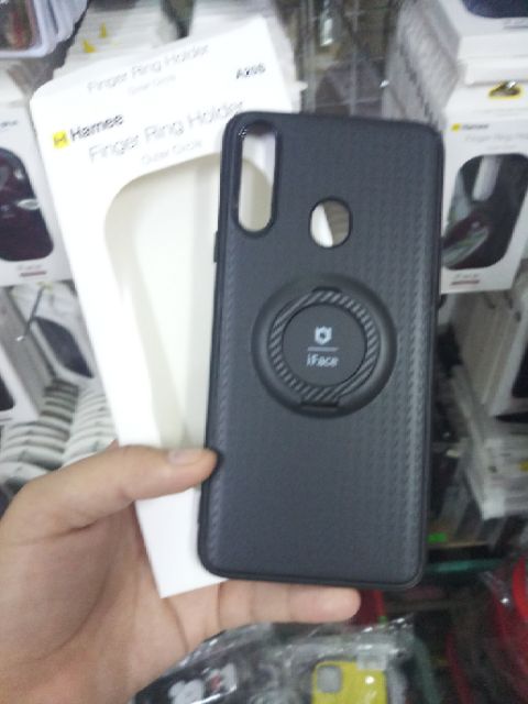 Ốp lưng dẻo iFace cho Galaxy A20S 2019 kiêm nhẫn iring tiện dụng