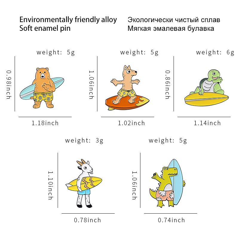Ghim Cài Áo Hình Động Vật Đáng Yêu