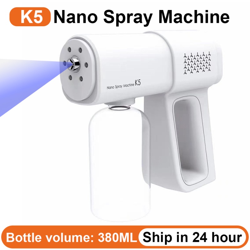 [ANTHUDOGIADUNG89] Súng Khử Khuẩn Phun Xịt Khử Sát Trùng Nano K5 Hàng Chuẩn In Laser UV