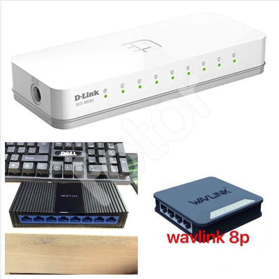 [FREESHIP] BỘ CHIA MẠNG SWITCH (HUB) 8 PORT WAVLINK, TP-LINK, D-LINK