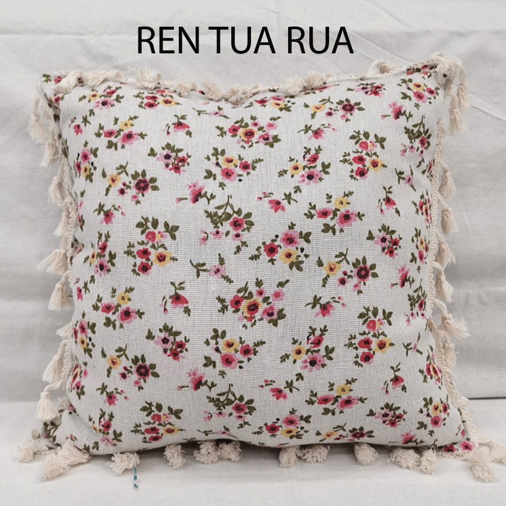 Gối tựa lưng văn phòng gối sofa đẹp trang trí decor 35cm x 35cm kèm ruột xinh xắn Nhà Xinh Decor chất liệu vải bố