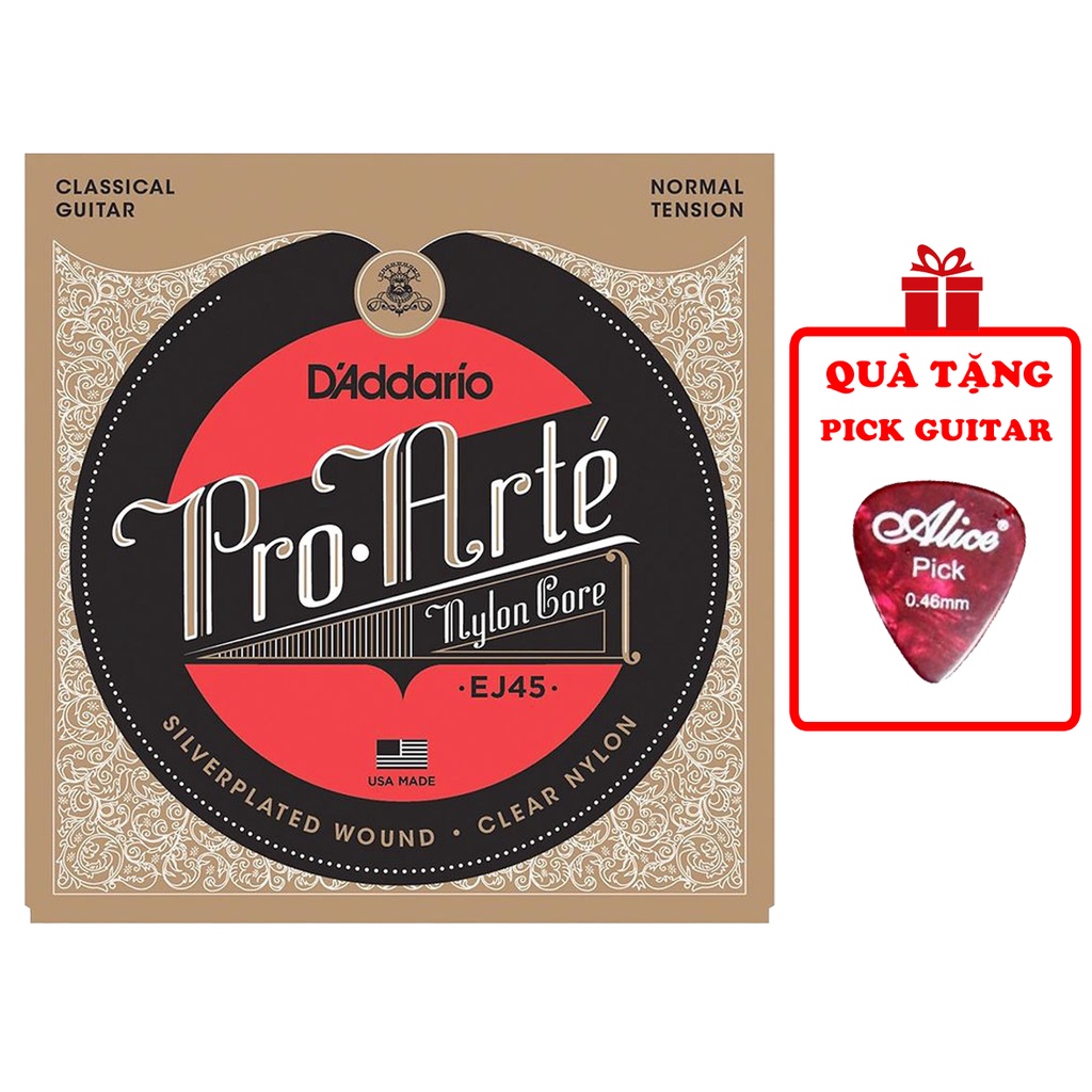 Dây Đàn Guitar Classic D'Addario EJ45 [Size Normal]  - Dây dàn guitar nilon