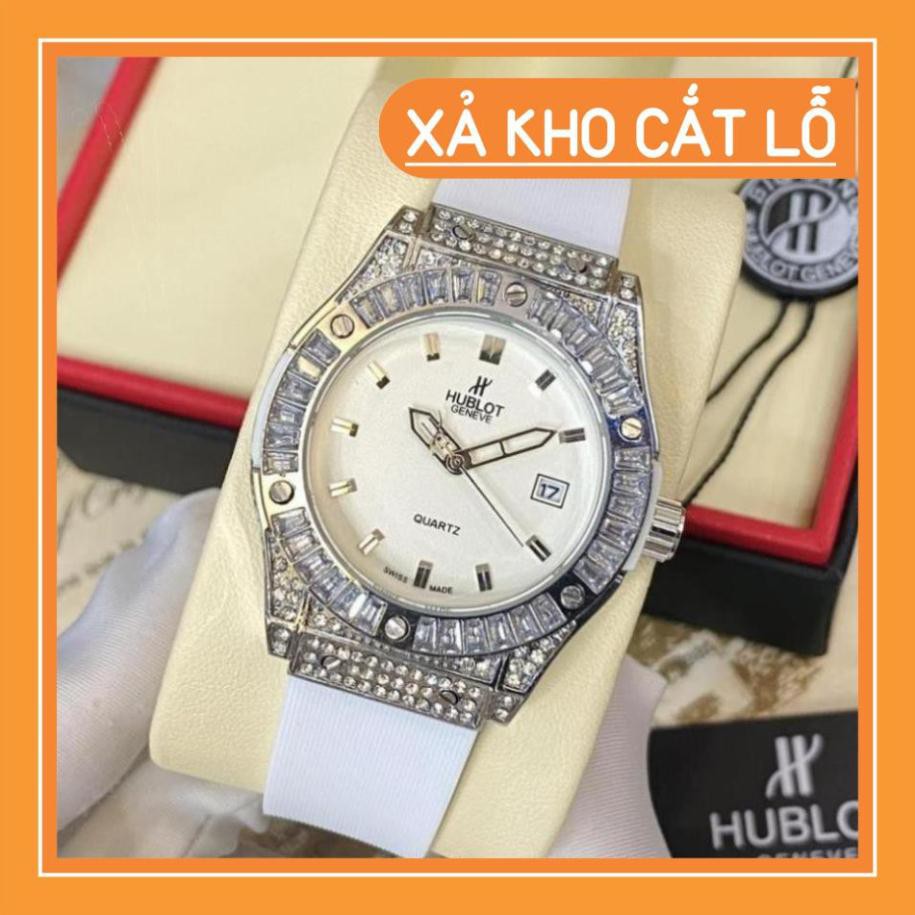 Đồng hồ nữ Hublot máy pin đính đá sang chảnh size 36mm có bảo hành DHN608 MTP-STORE