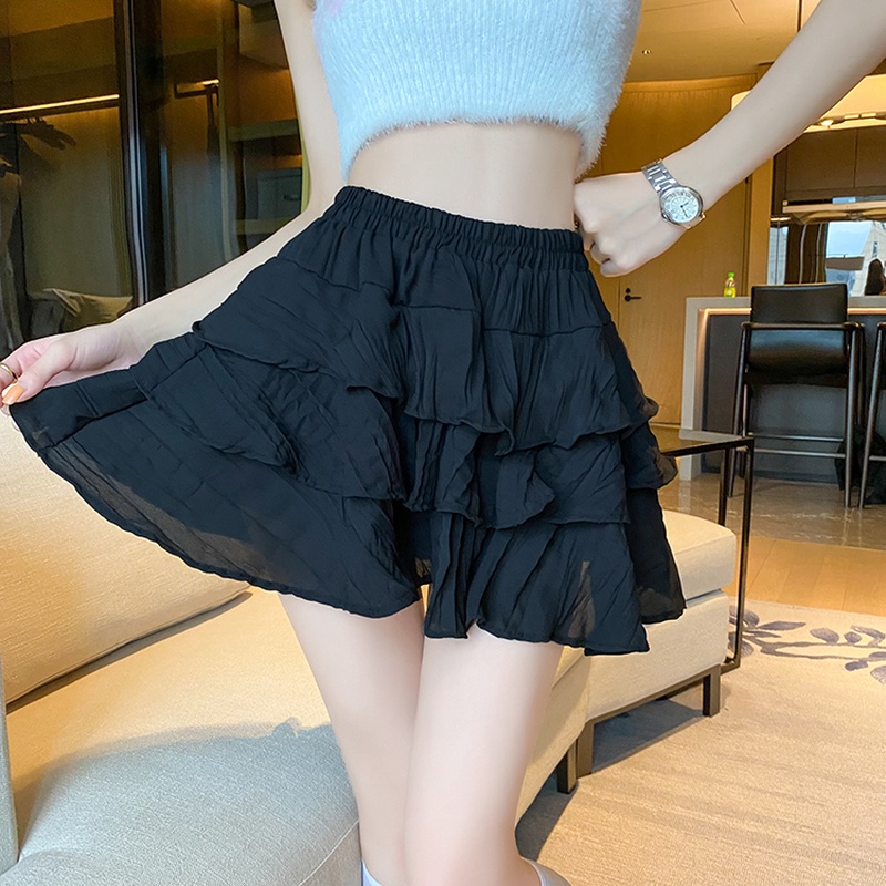 Chân Váy Mini Lưng Cao Thời Trang Mùa Hè Quyến Rũ Cho Nữ