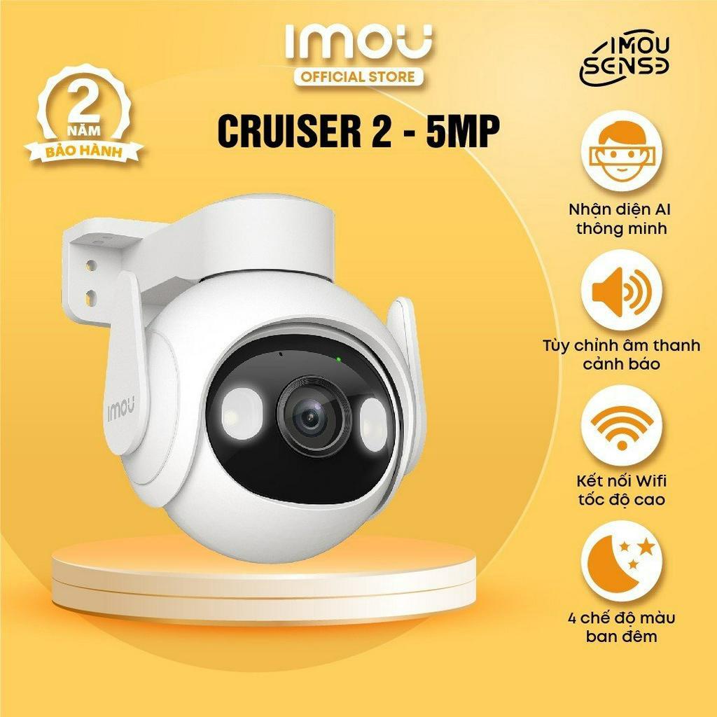 Camera Wifi ngoài trời Imou Cruiser 2  I IPC-GS7EP-5M0WE I Đàm thoại 2 chiều I IP66