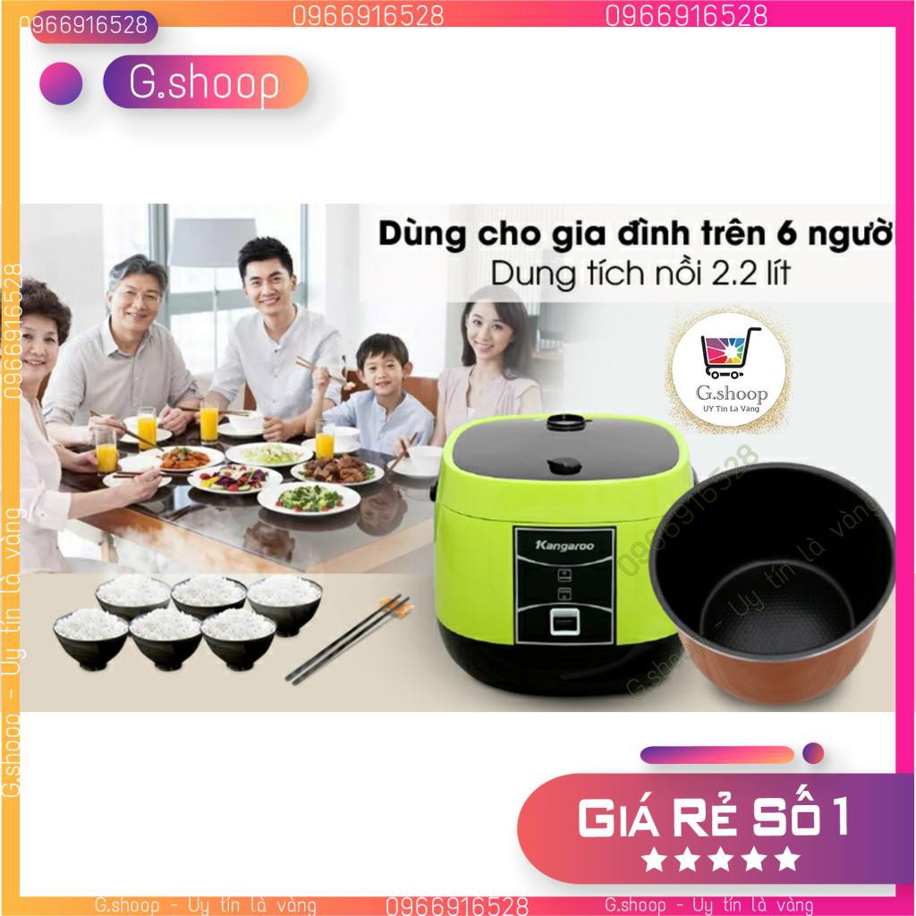 Tặng Kèm muôi xới cơm Nồi cơm Điện Quai xách Kangaroo KG22R1 2,2 lít | BigBuy360 - bigbuy360.vn