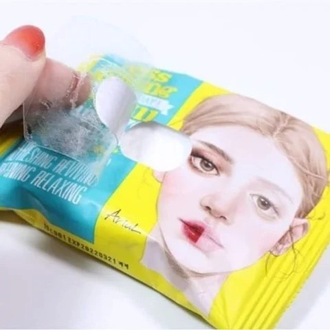 Khăn Giấy Tẩy Trang Mắt Môi Ariul Stress Relieving Purefull Lip &amp; Eye Remover Pad (30 Miếng)