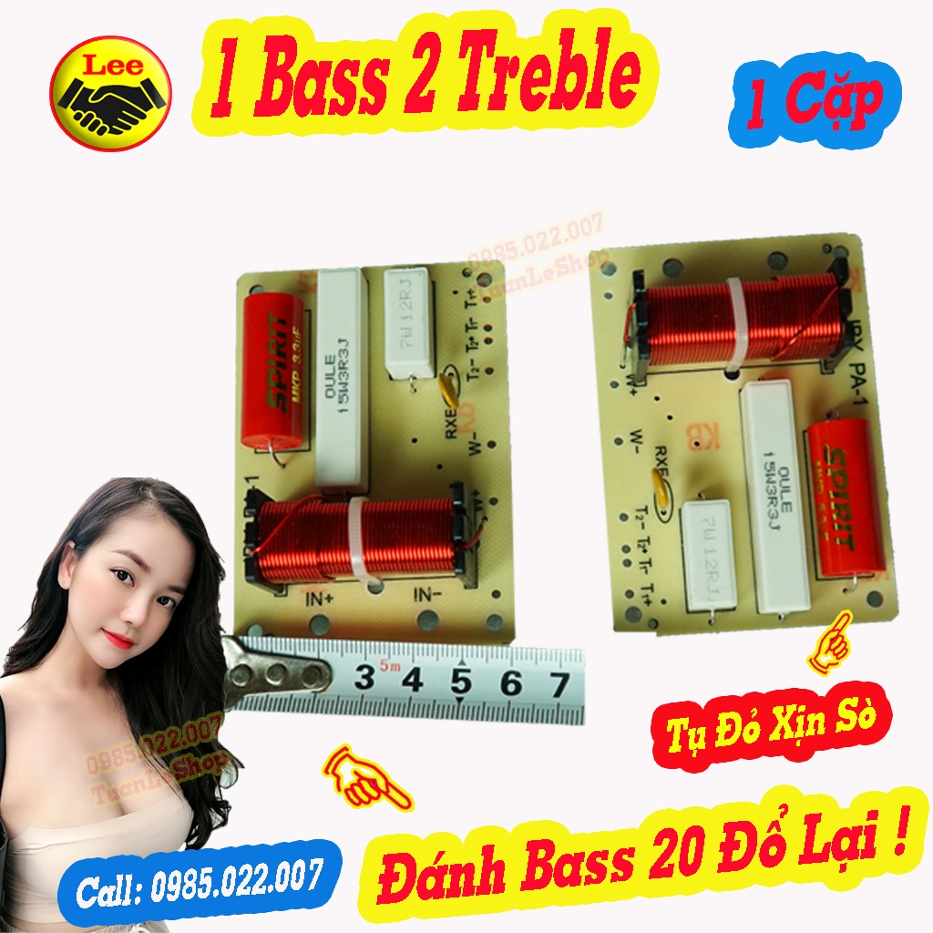 MẠCH PHÂN TẦN 1 BASS 2 TREBLE PA-1, GIÁ 1 MẠCH LOA
