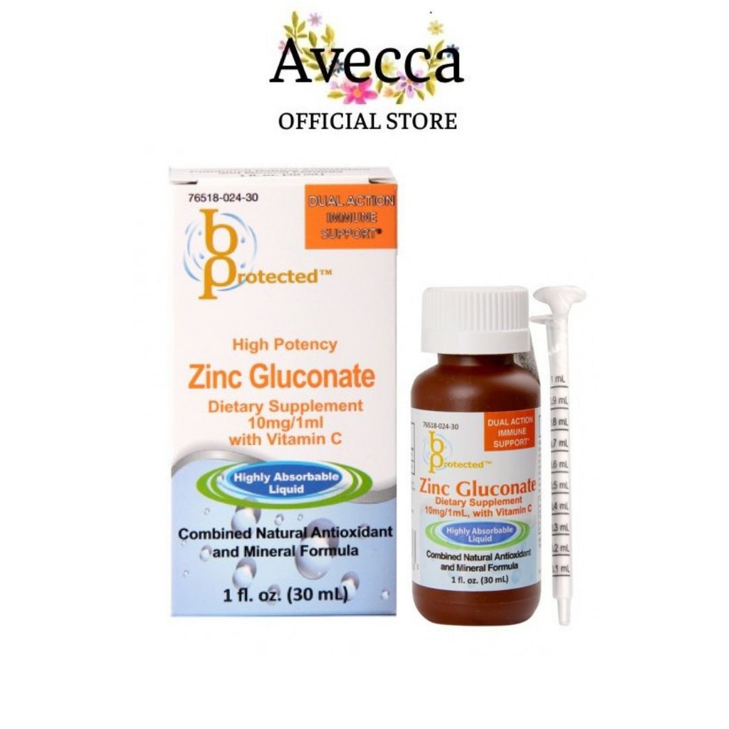 Siro Bổ Sung Kẽm & Vitamin C Cho Bé Biếng Ăn Giúp Tăng Đề Kháng Bprotected Pedia Zinc Gluconate With Vitamin C 30ml