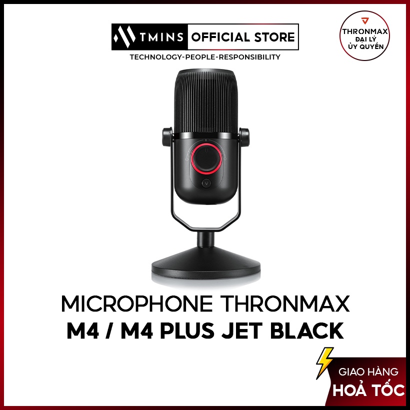 Microphone Thronmax Mdrill Zero M4 / M4 Plus Jet Black hàng chính hãng