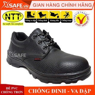 Giày bảo hộ lao động NTT Giày bảo hộ chống đinh chống va đập dùng cho nhà xưởng, công trường - chính hãng