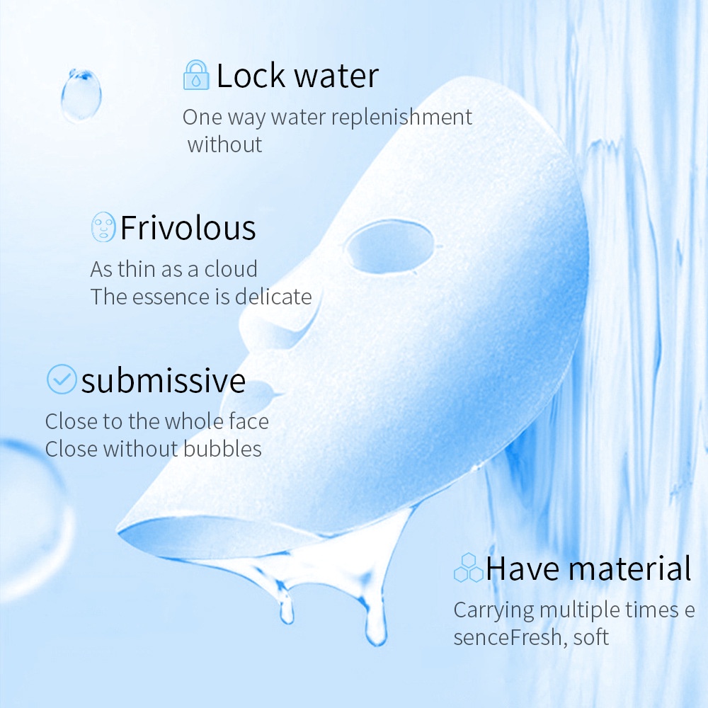 Mặt nạ giấy BIOAQUA FACIAL MASK dưỡng chất gấp 2 lần collagen Centella axit hyaluronic vitamin C