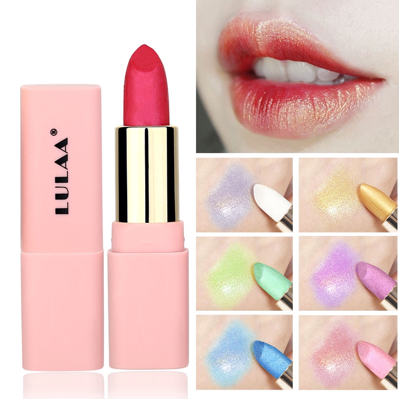 Hàng mới về Thỏi son môi có nhũ ánh ngọc trai thời trang kháng nước lâu trôi