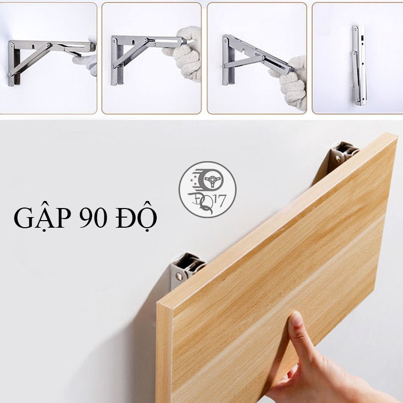 [ BẢN LỀ GẬP THÔNG MINH CHỊU LỰC 80KG ] - GIÁ ĐỠ GẤP BÀN TREO TƯỜNG XẾP GỌN - LOẠI CAO CẤP INOX BẢN DÀY CHẮC CHẮN | BigBuy360 - bigbuy360.vn