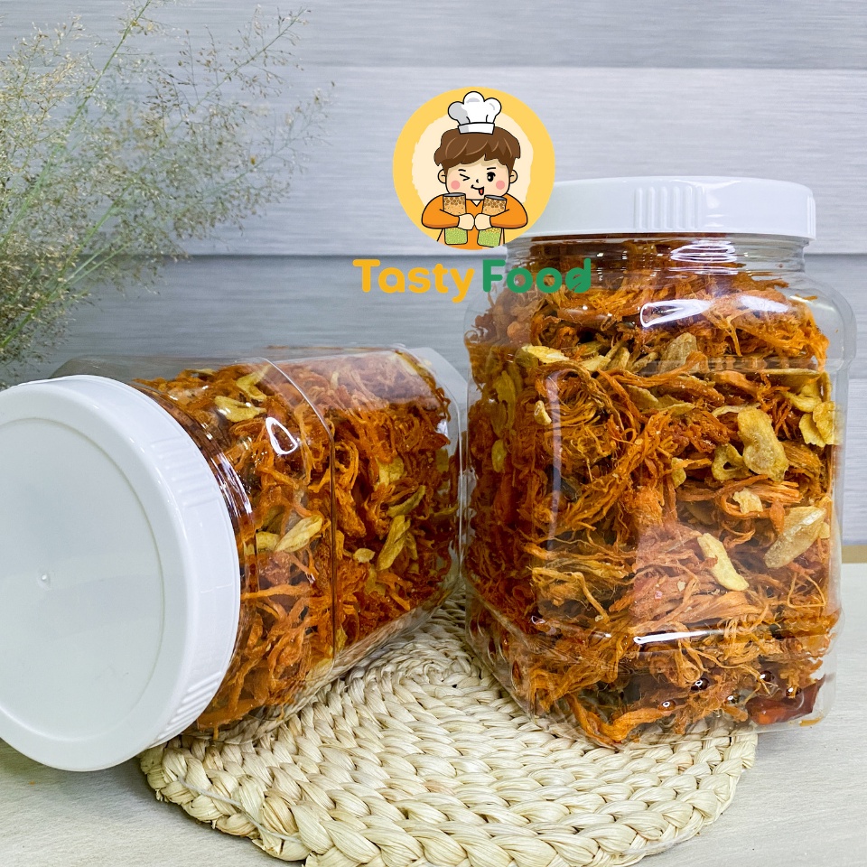 500G Hũ Khô Heo Cháy Tỏi | Khô Heo Thật