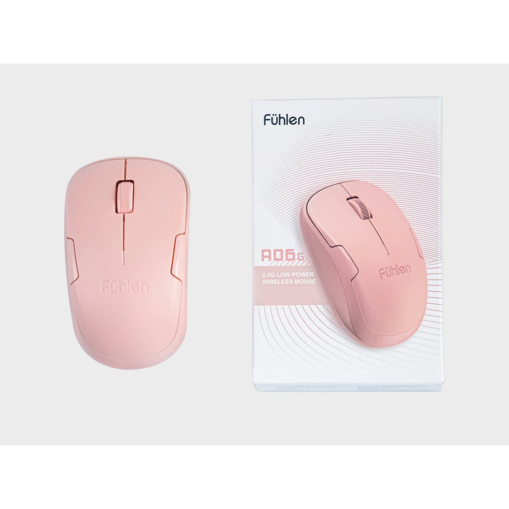 Chuột không dây Fuhlen A06 Pink Optical Wireless