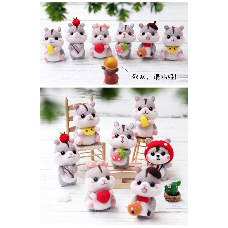 Len Chọc Handmade, Bộ Kit Len Chọc Binh Đoàn Chuột Hamster