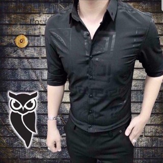 Áo sơ mi [FREESHIP] Sơ mi nam chất lụa dài tay họa tiết HOA VĂN CHÌM VER cao cấp