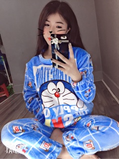 Bộ ngủ gấu lông kute siêu ấm